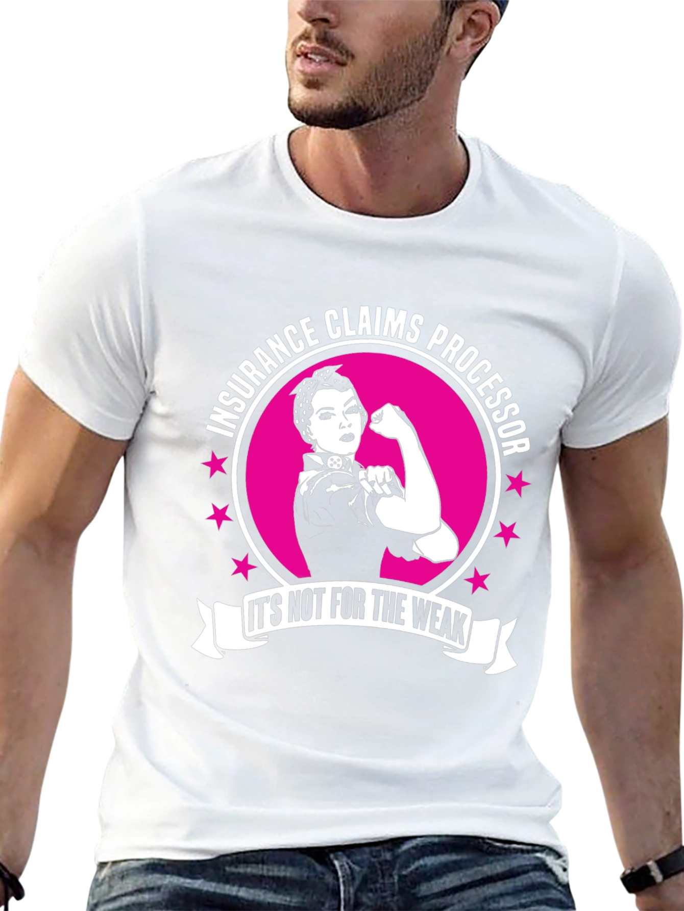 Insurance Claims Processor Strong Woman T-Shirt