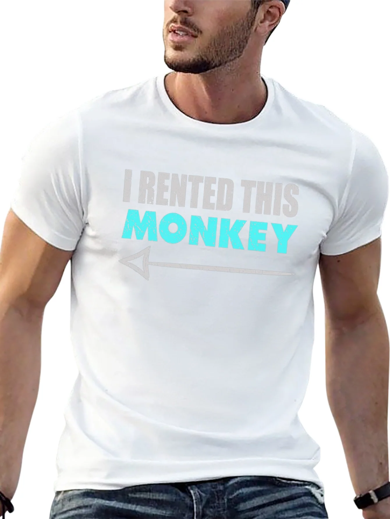 I Rented This Monkey Funny Graphic T-Shirt