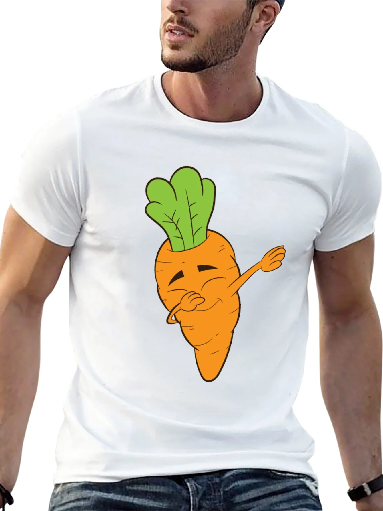 Dabbing Carrot Black T-Shirt