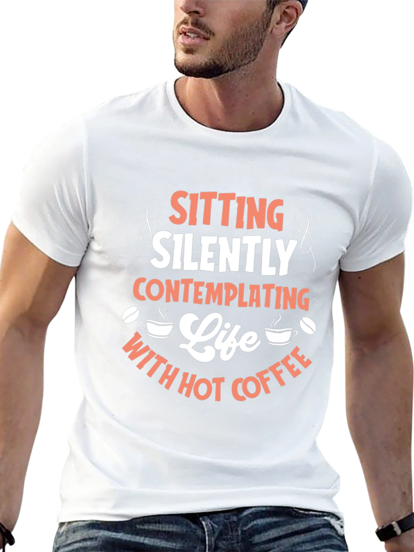 Sitting Silently Coffee T-Shirt
