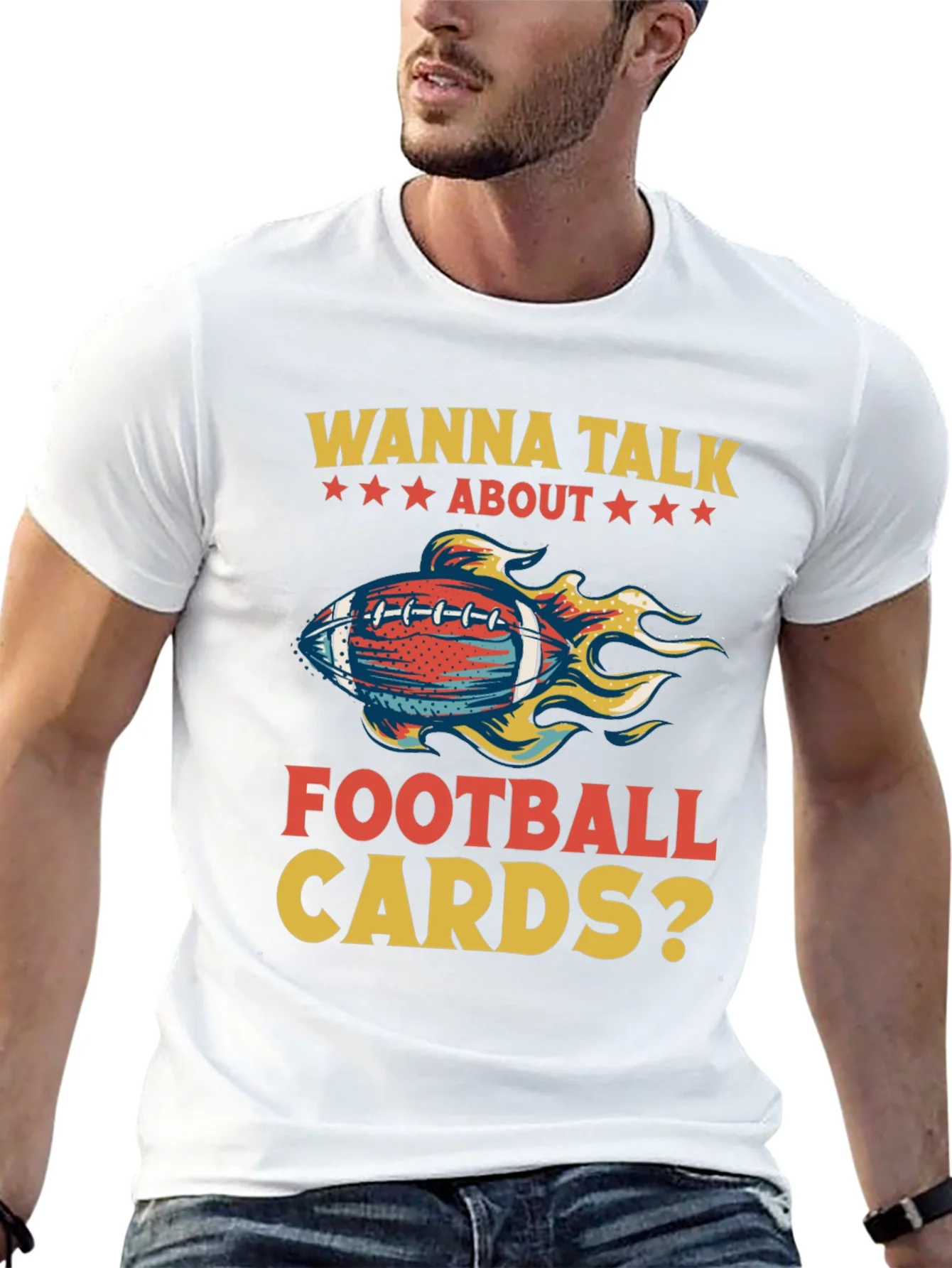 Football Cards Graphic T-Shirt