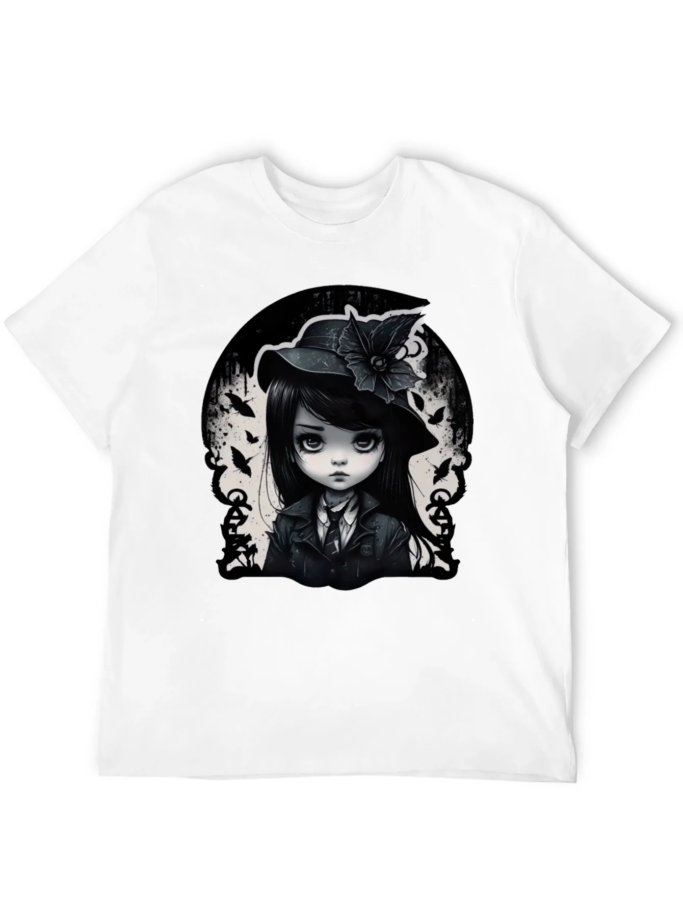 Gothic Anime Girl T-Shirt - Dark & Stylish