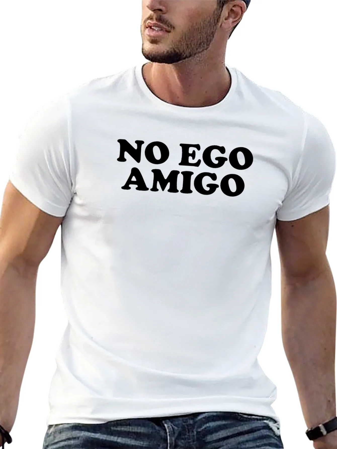 No Ego Amigo Black T-Shirt - Relaxed Fit