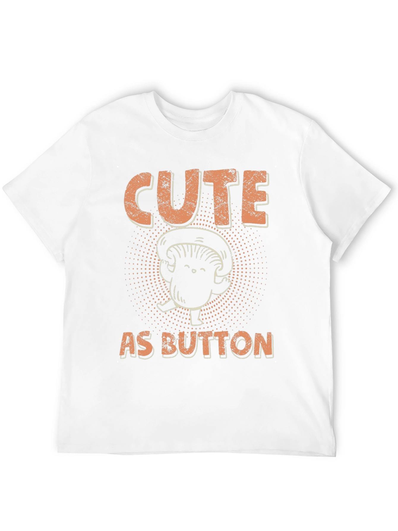 Cute as Button Mushroom Graphic Tee
