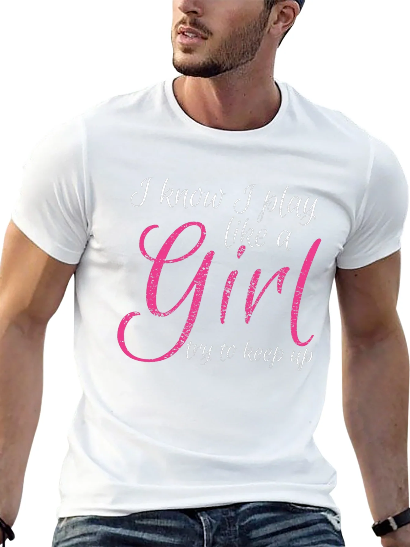 I Play Like A Girl T-Shirt - Black