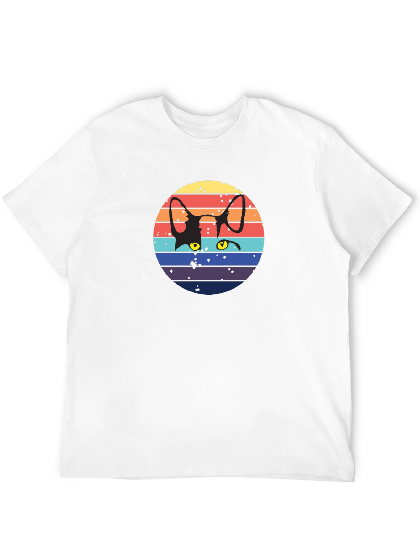 Retro Cat Silhouette T-Shirt