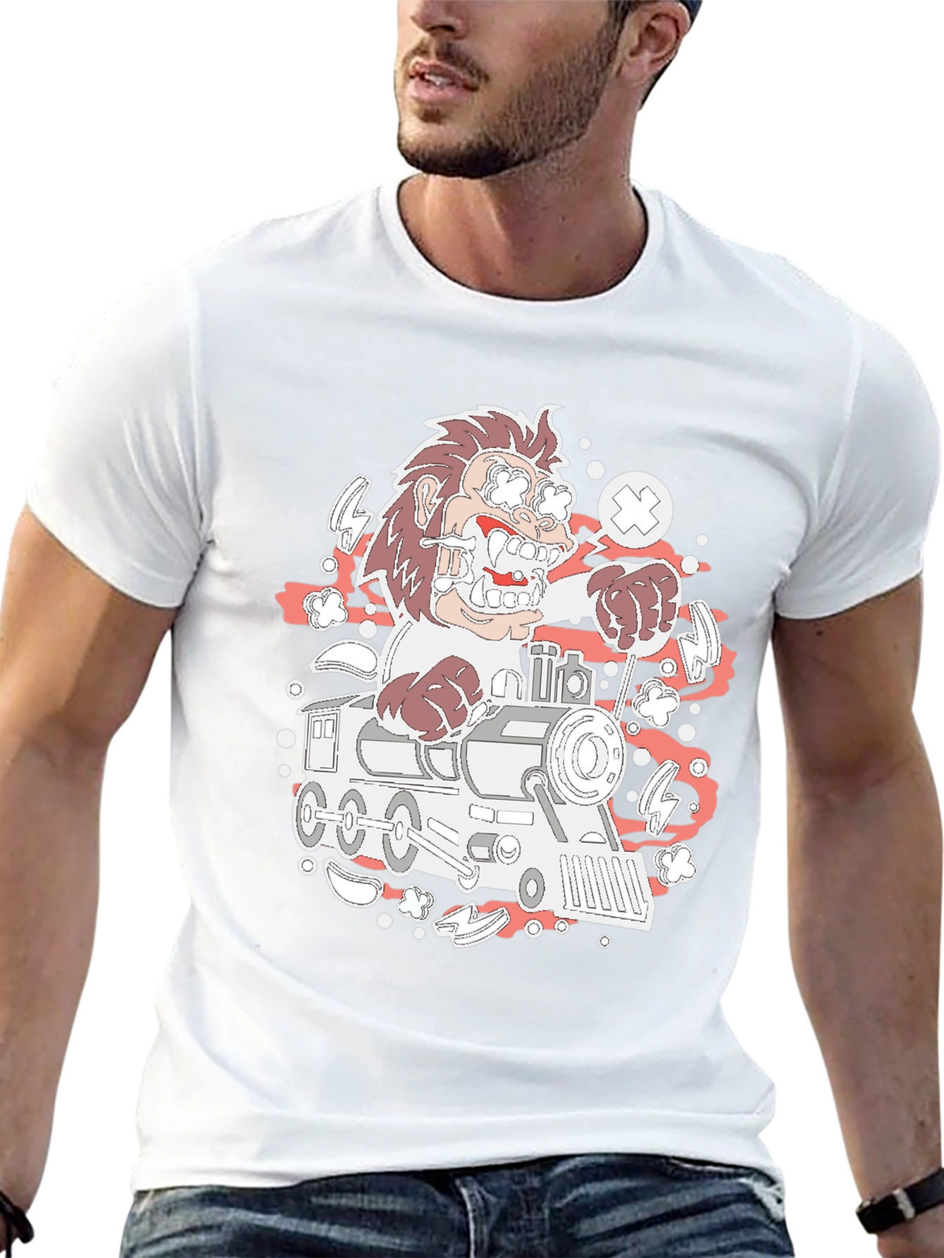 Cartoon Train Ride T-Shirt