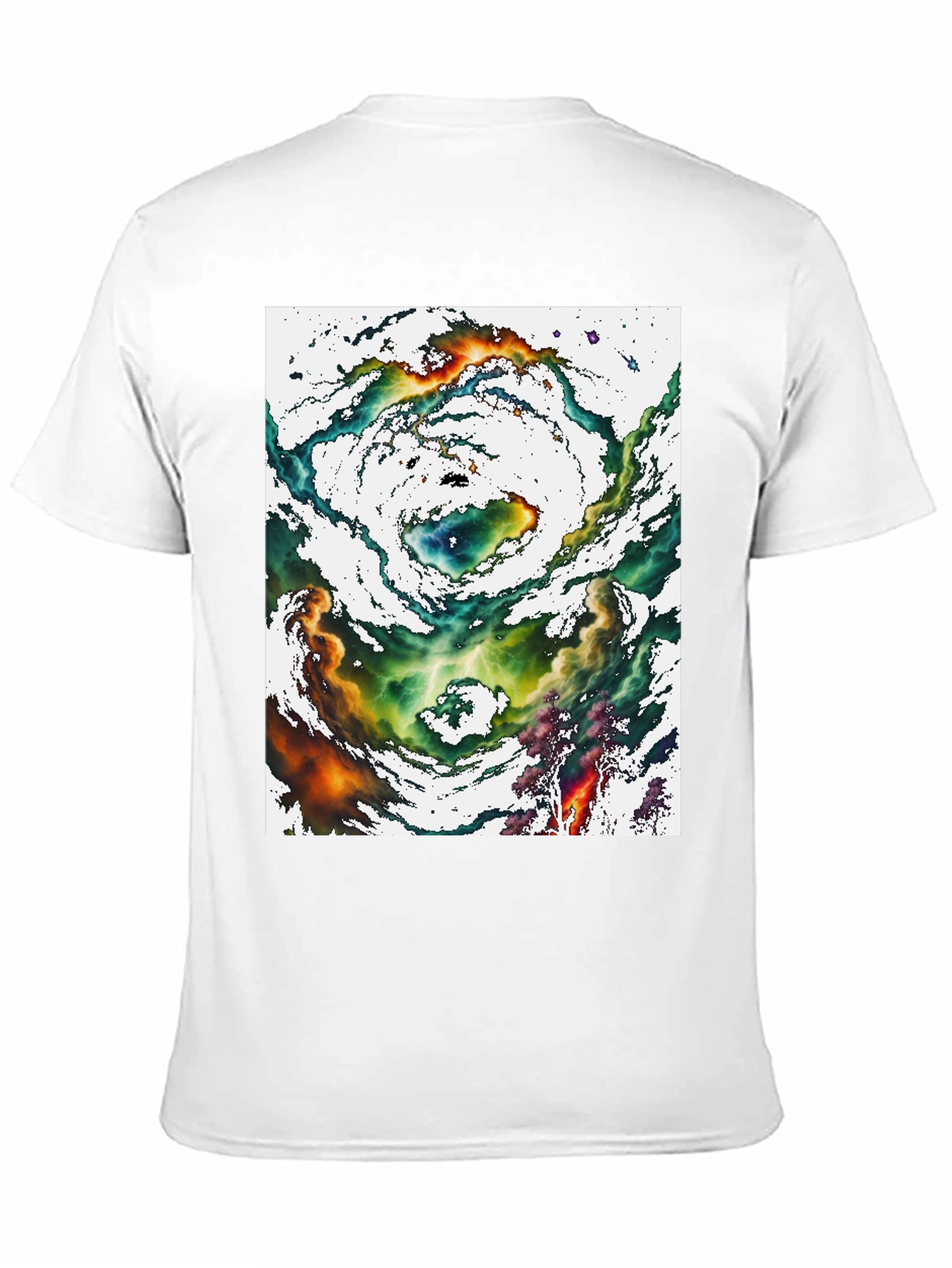 Nebula Graphic Tee - Cosmic Swirl Design