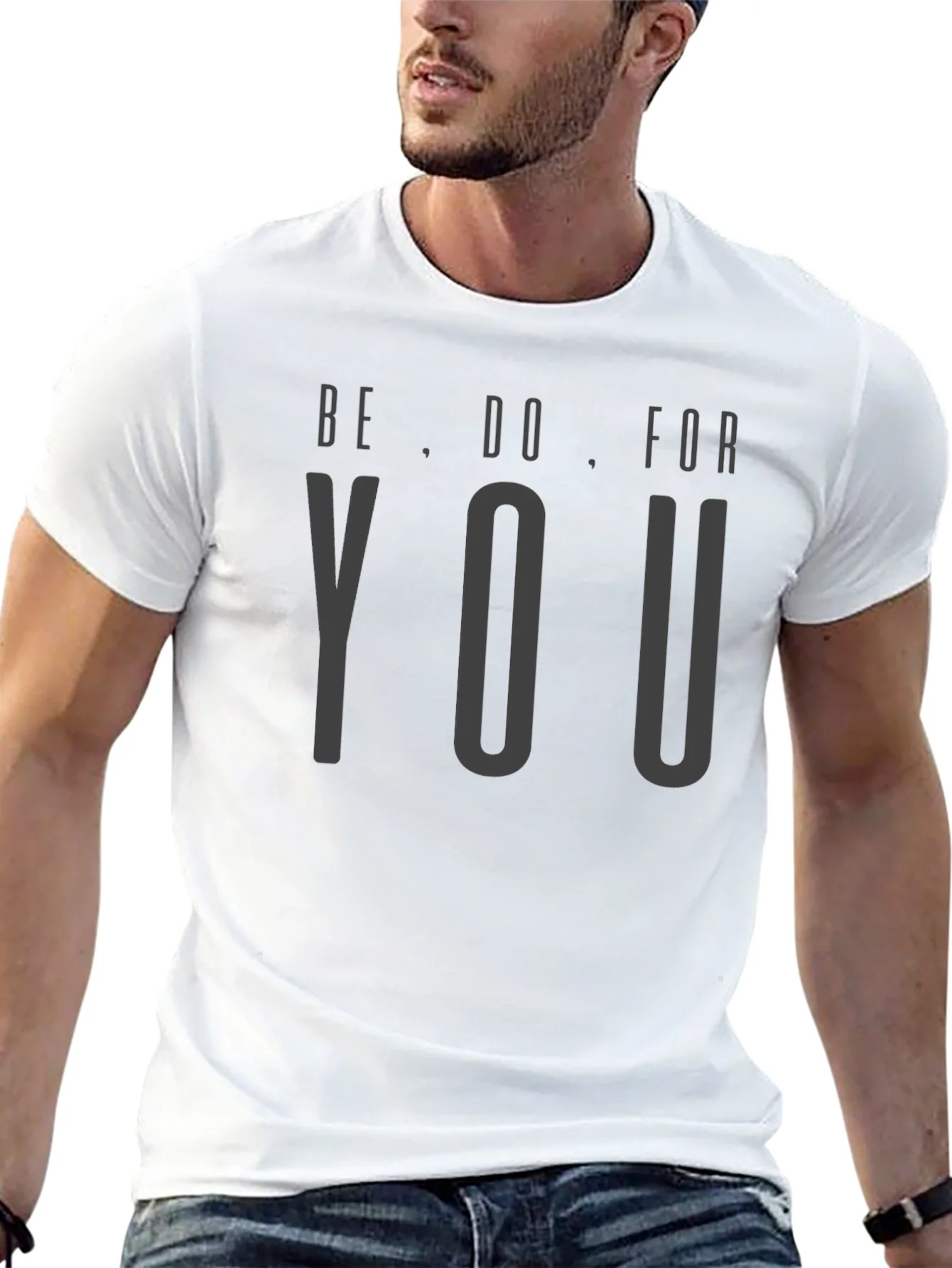Be Do For You Stylish Black Graphic Tee
