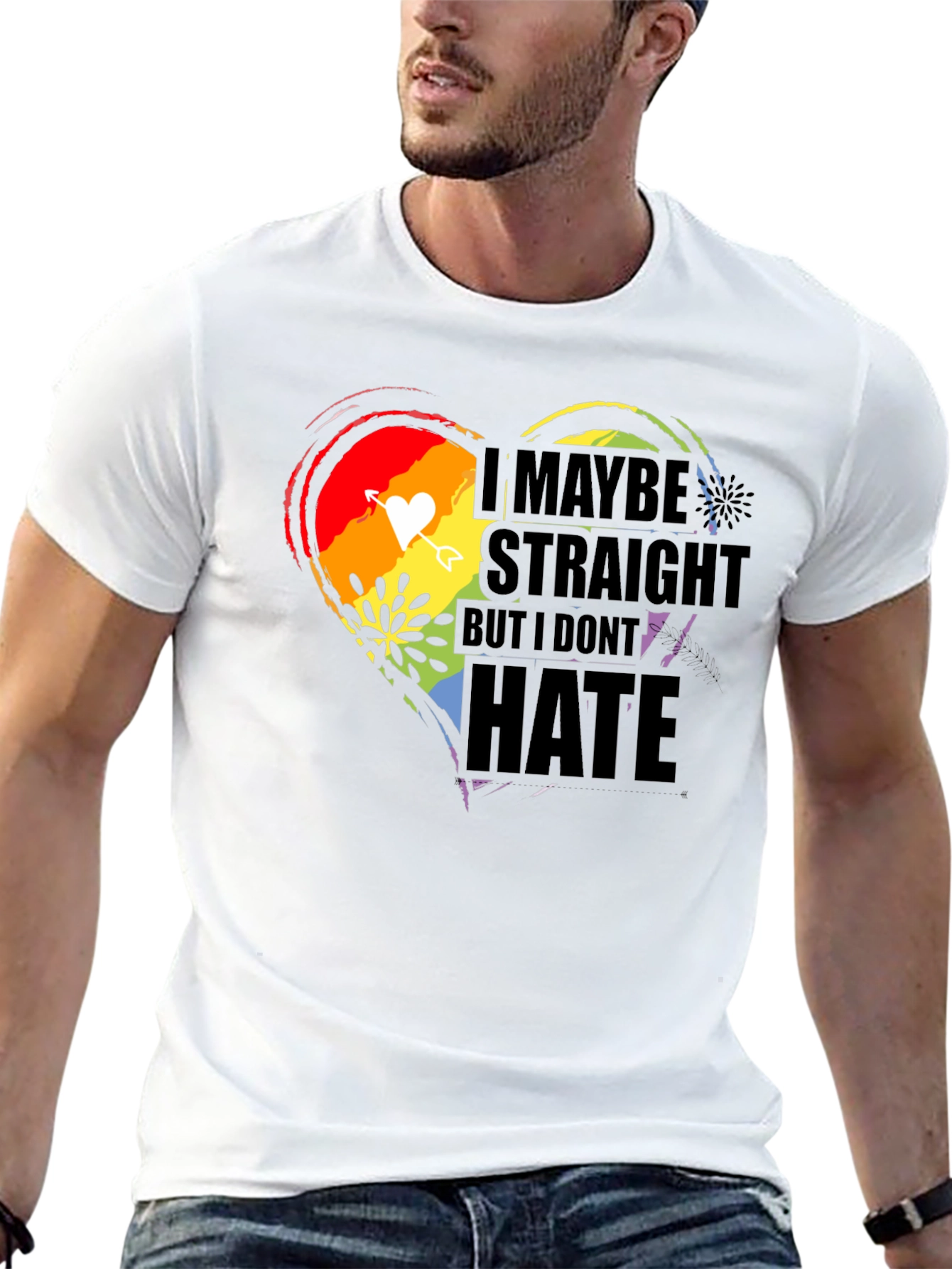 Straight But I Dont Hate LGBT Pride T-Shirt