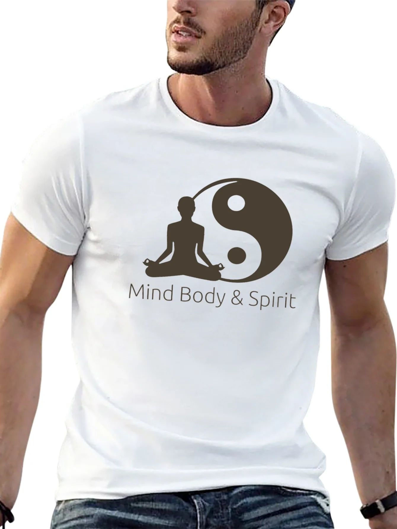 Mind Body Spirit Yin Yang Graphic Tee