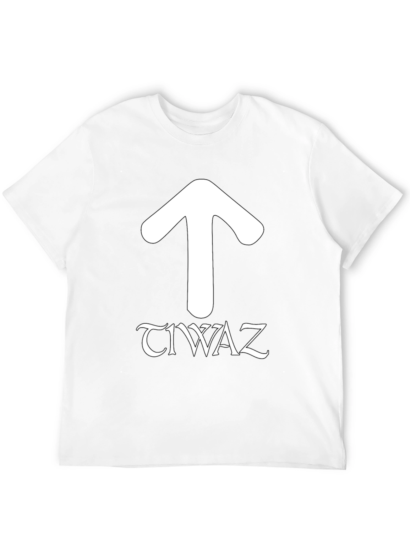 Tiwaz Rune T-Shirt - Norse Pagan Symbol Design