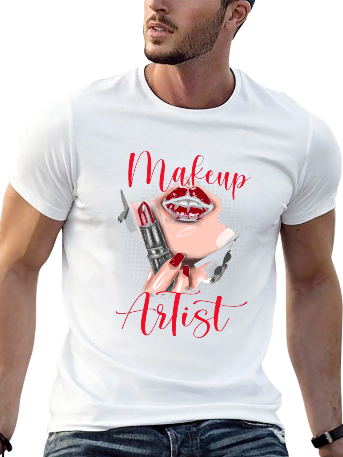 Makeup Artist Graphic T-Shirt - Unisex Fashion Tee