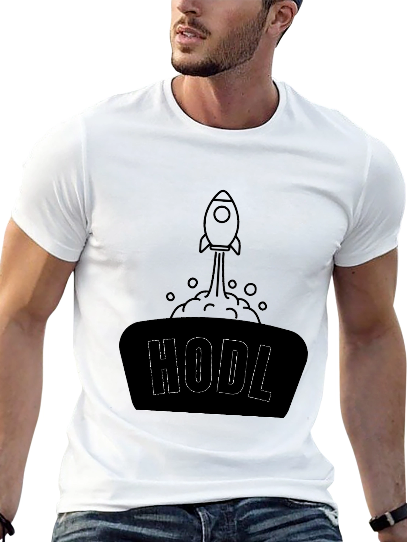 HODL Rocket T-Shirt - Crypto Investing Tee