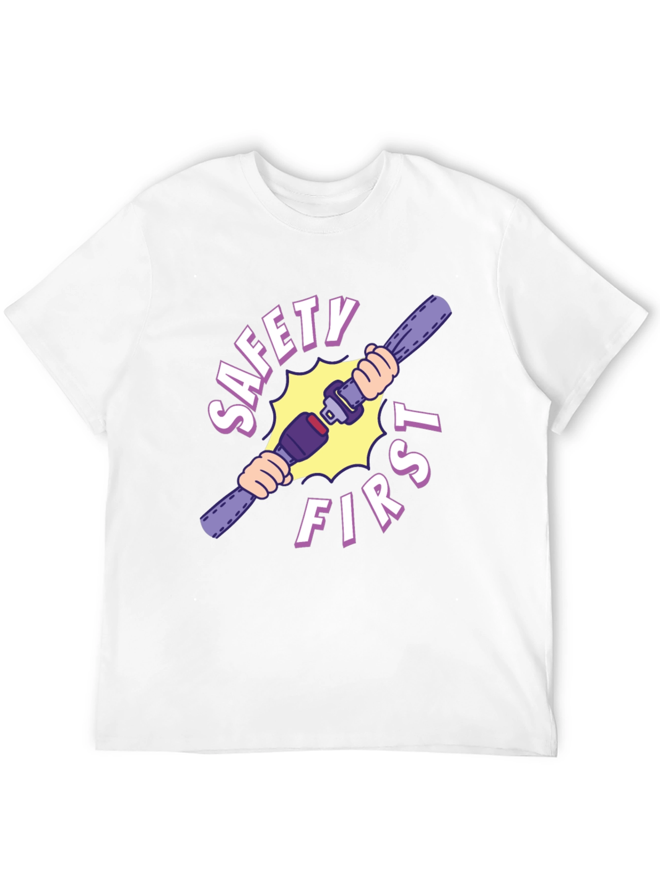 Safety First Graphic Tee - Black Unisex T-Shirt