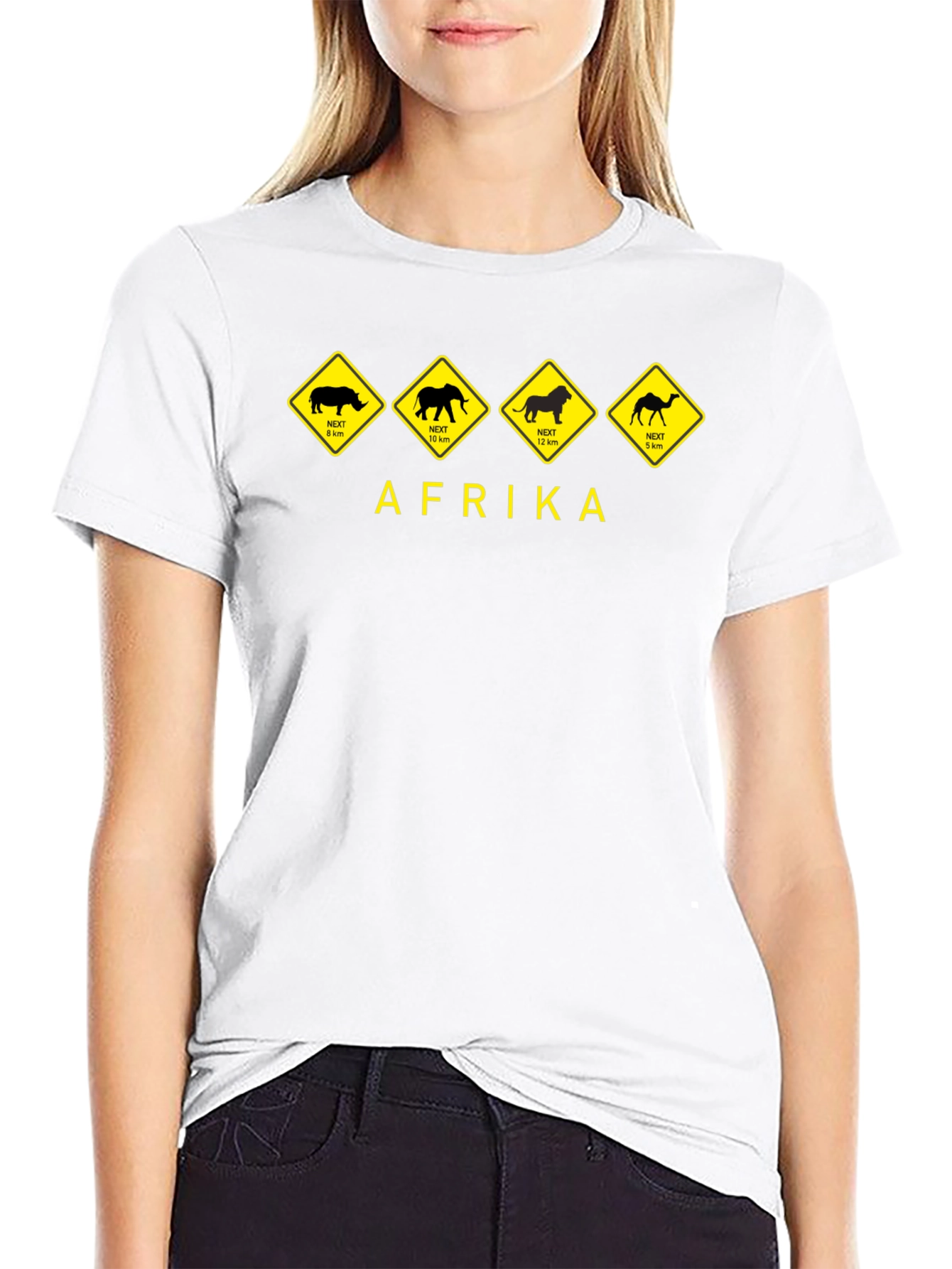 Afrika Wildlife Warning T-Shirt - Novelty Design