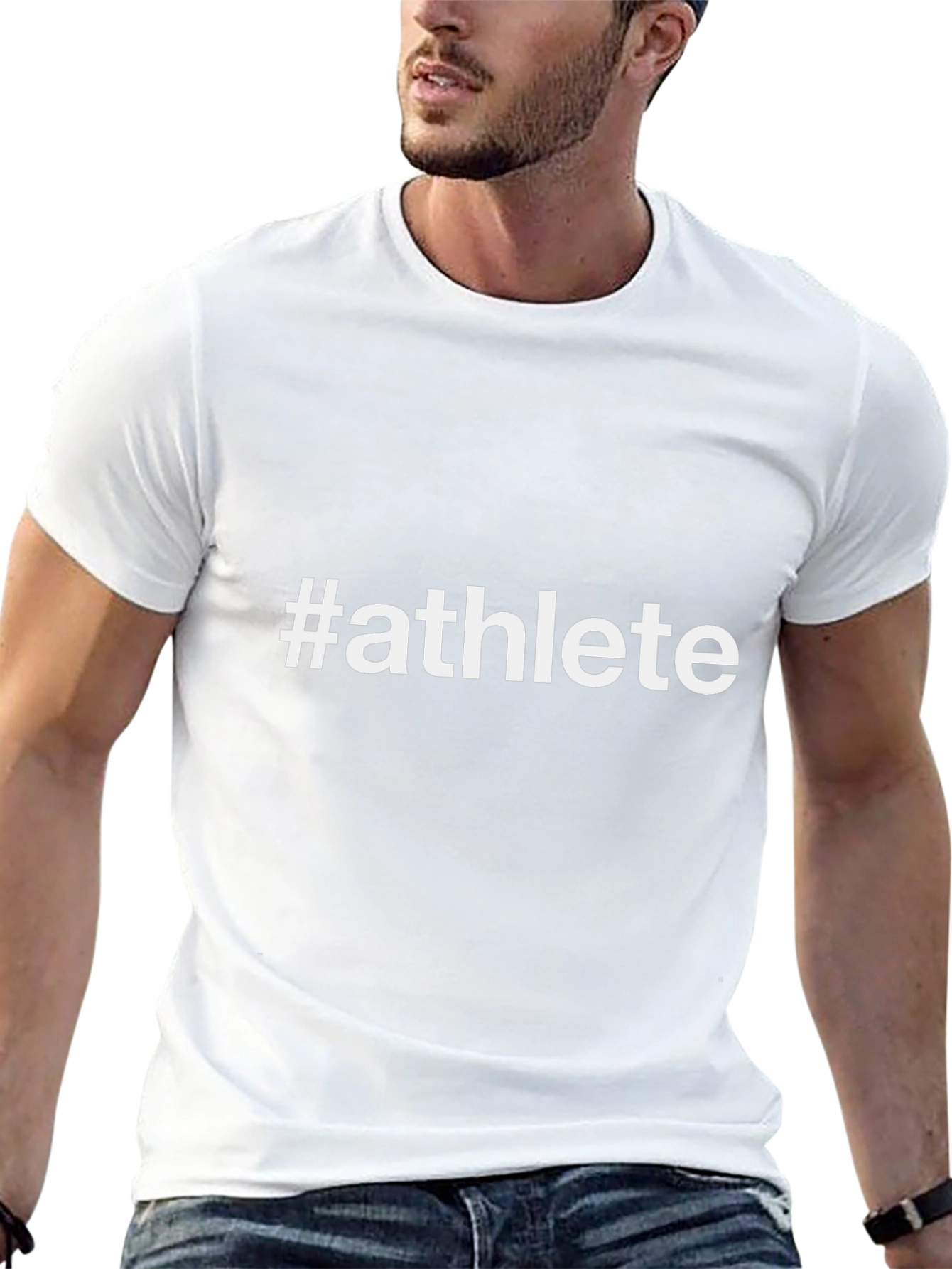 #Athlete Graphic Tee - Black Unisex T-Shirt
