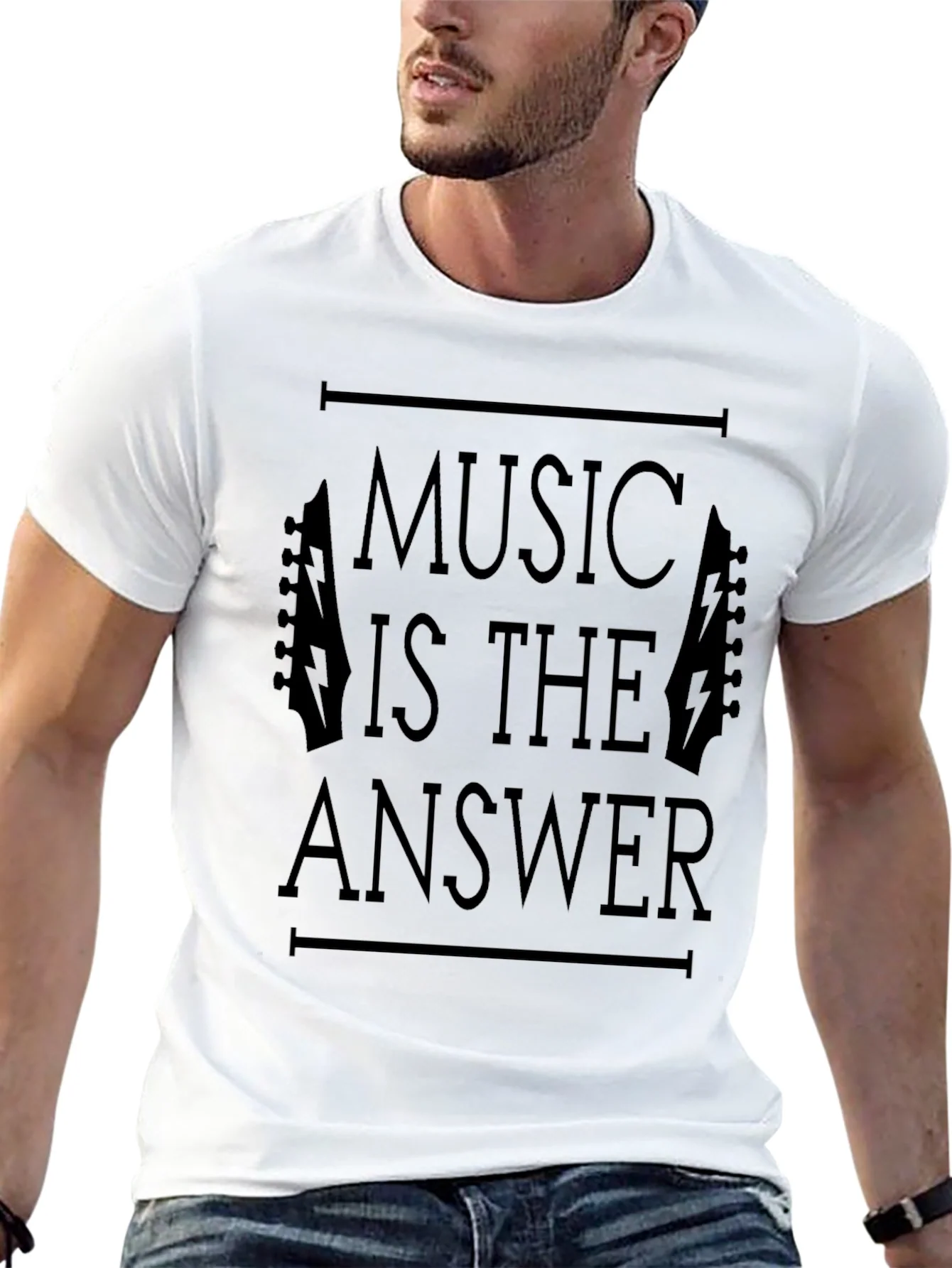 Music is the Answer Graphic T-Shirt