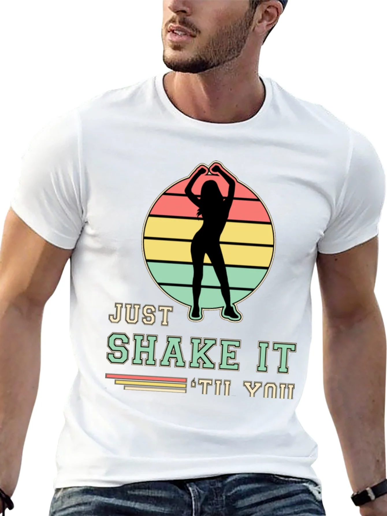 Just Shake It Dance T-Shirt - Retro Silhouette Tee