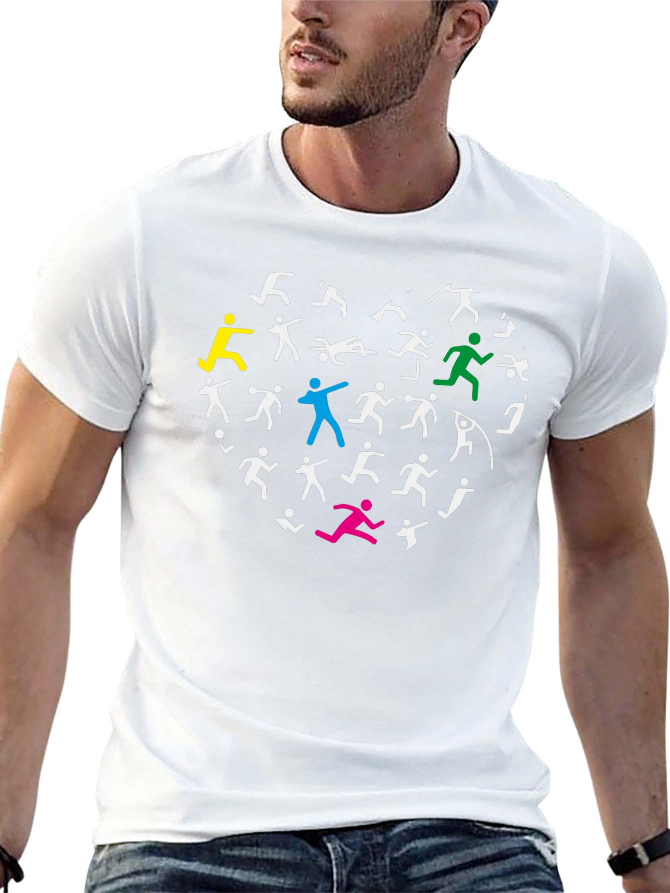 Athletic Heart Graphic T-Shirt - Black