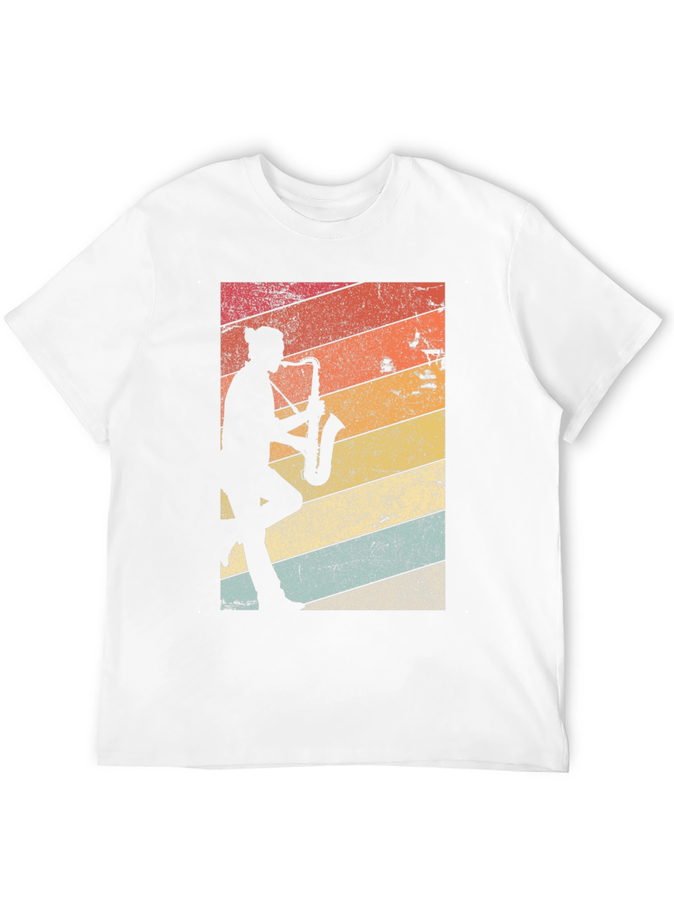 Retro Saxophone Player Graphic Tee