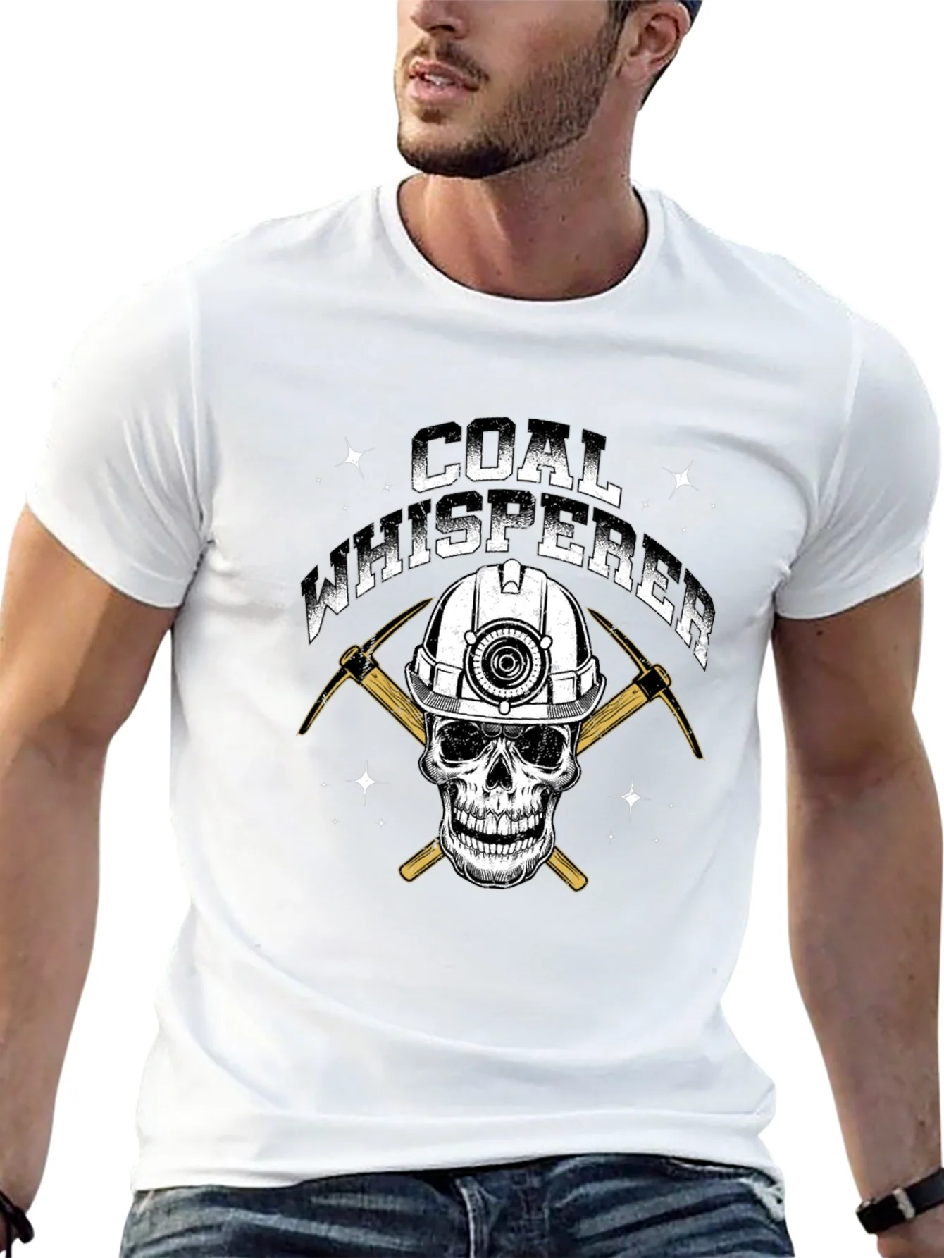 Coal Whisperer Skull Graphic T-Shirt
