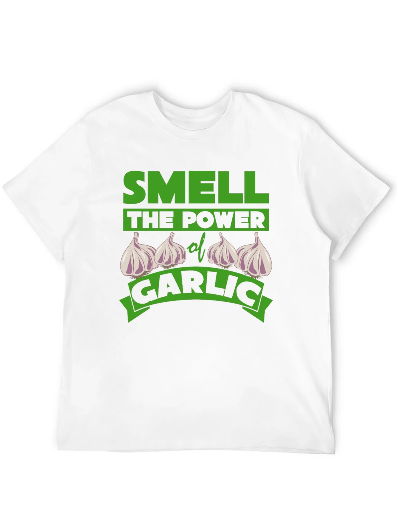 Smell the Power of Garlic Funny T-Shirt