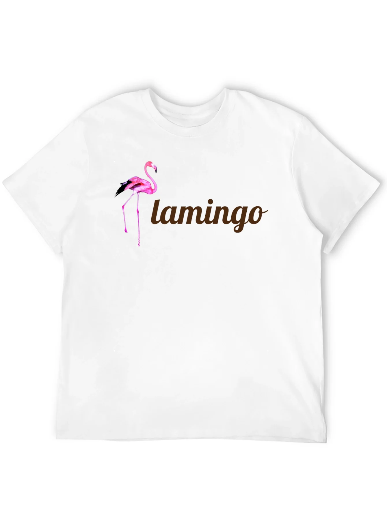 Flamingo Graphic Tee - Stylish Mens Black T-Shirt