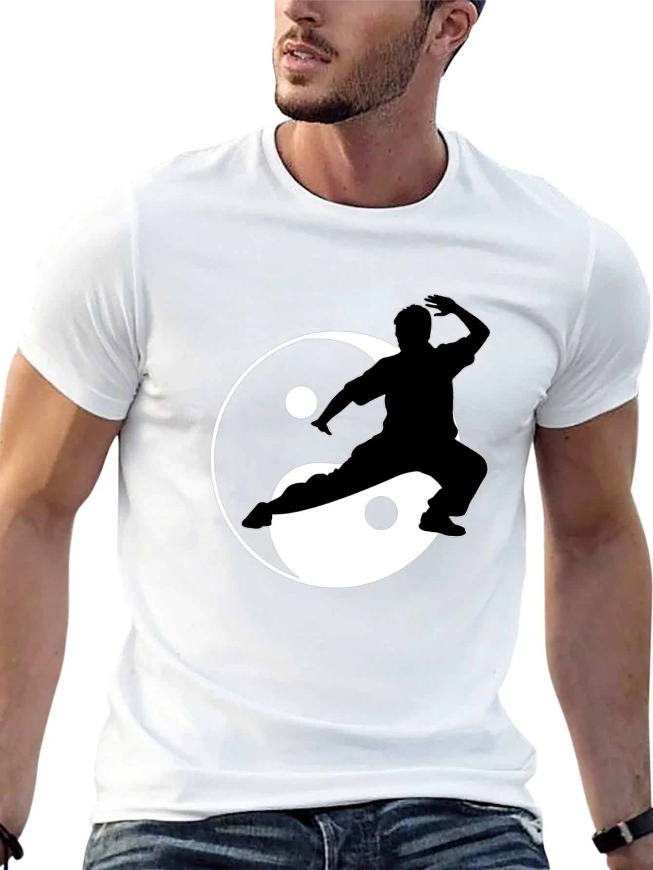 Yin Yang Kung Fu Graphic Tee - Black