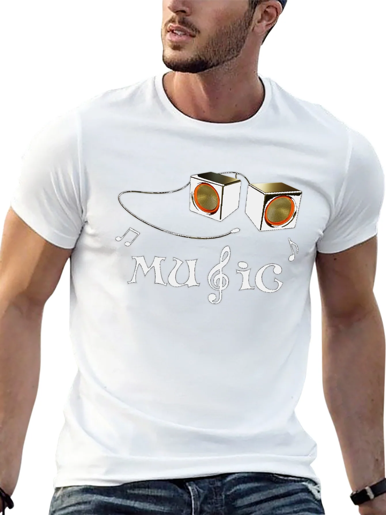 Music Lover Tee: Speaker Graphic T-Shirt
