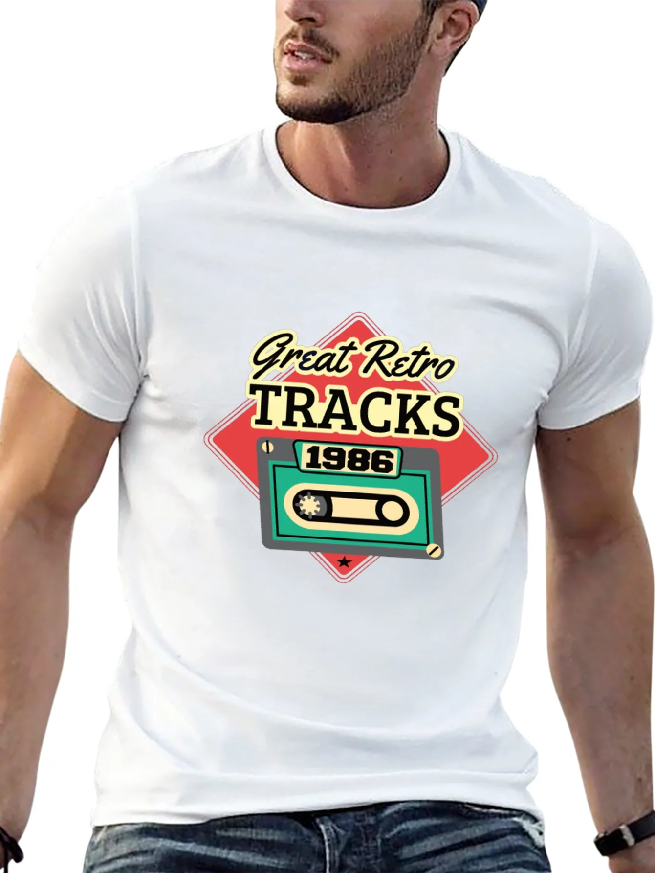 Retro Tracks 1986 Graphic Tee
