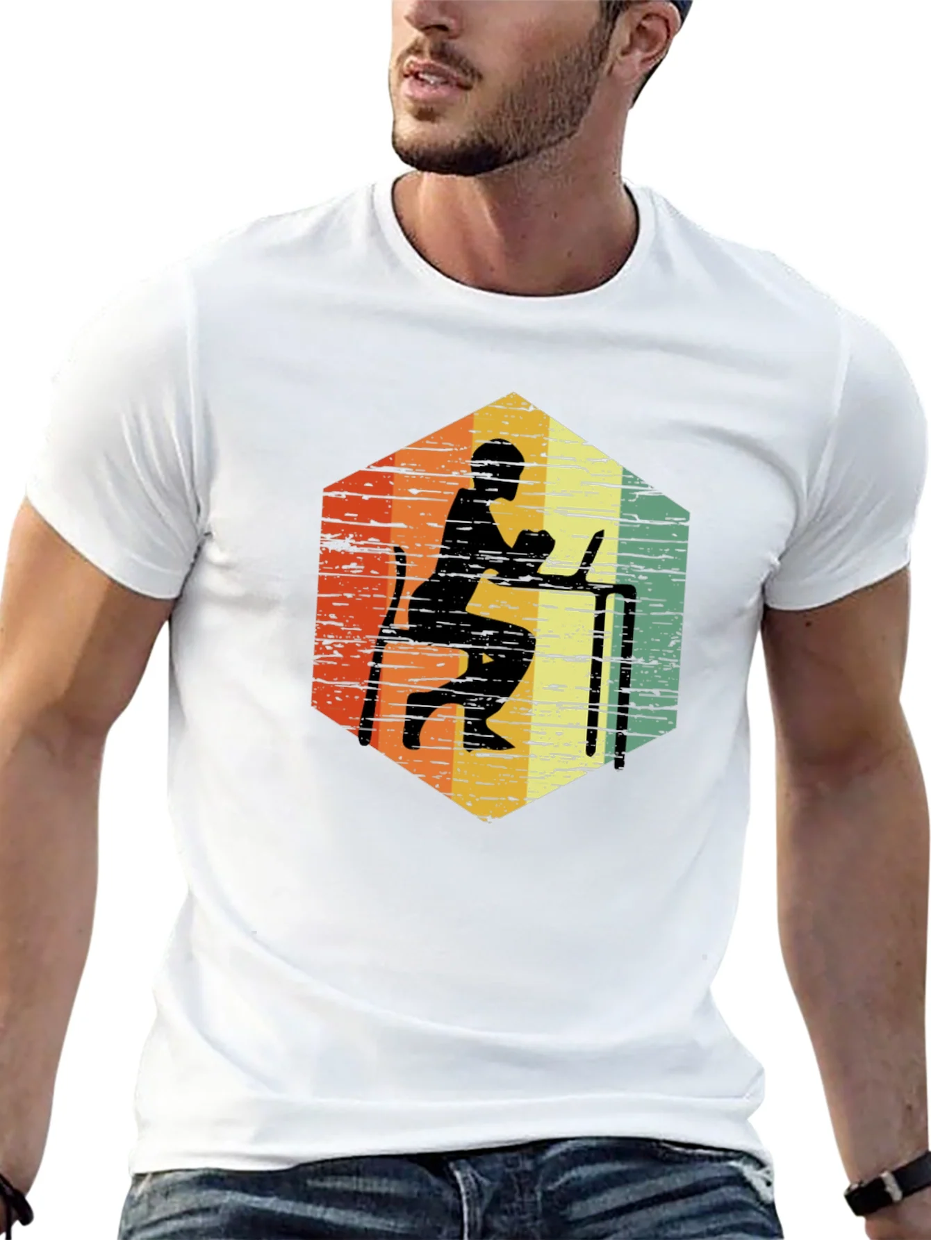 Retro Hexagon Programmer T-Shirt