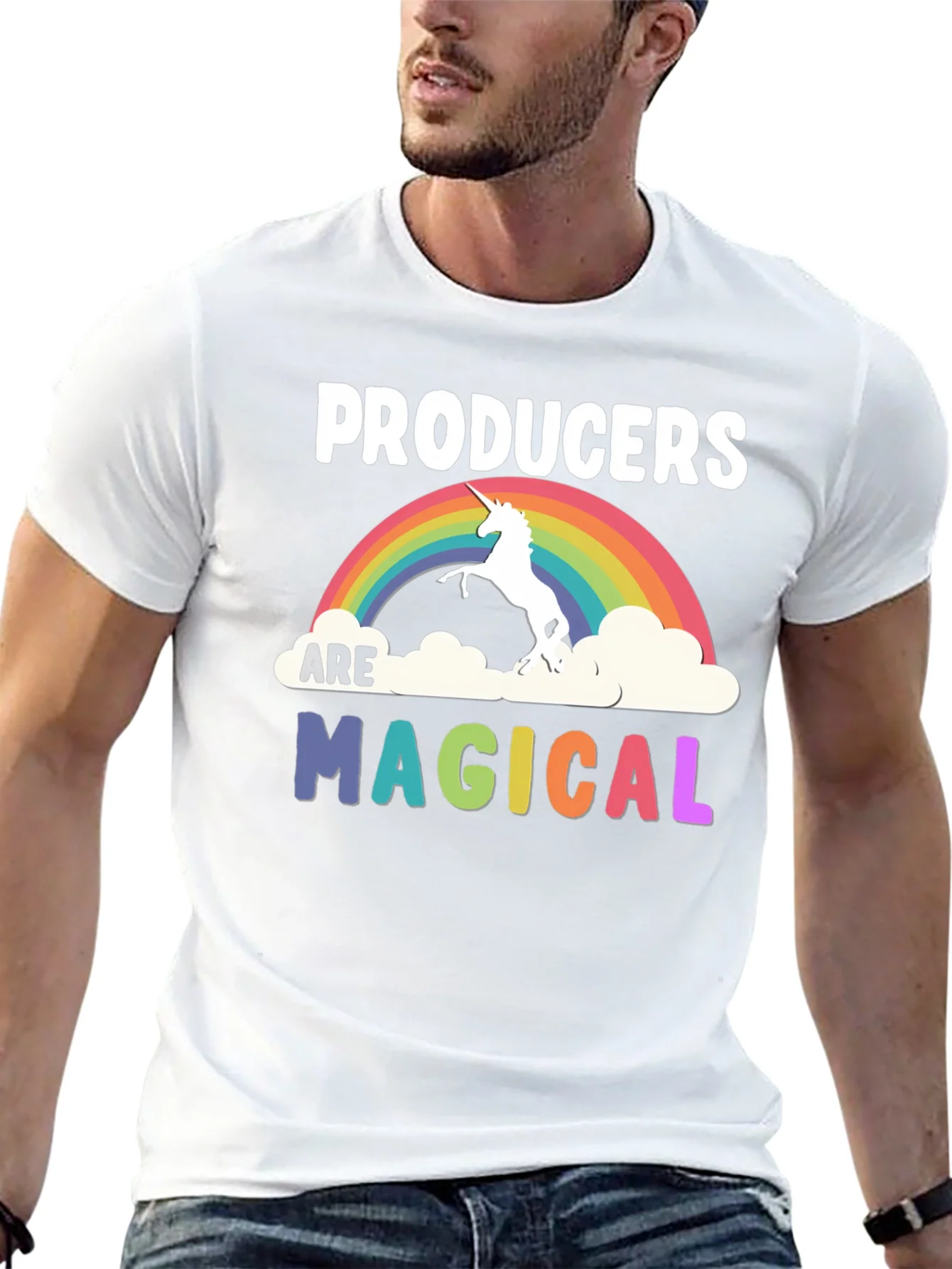Producers Are Magical Unicorn Rainbow T-Shirt