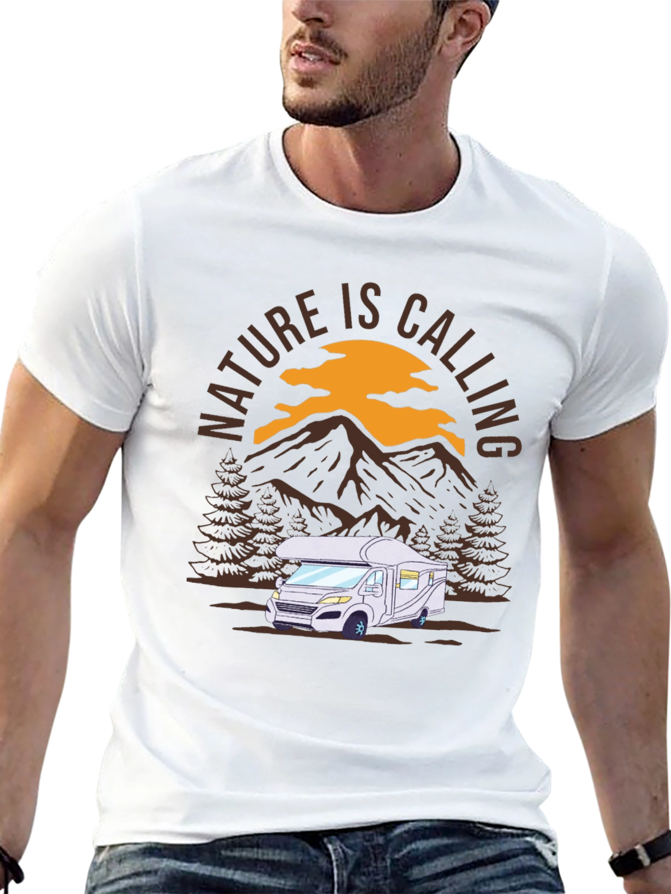Nature is Calling T-Shirt - RV Camper Adventure Tee