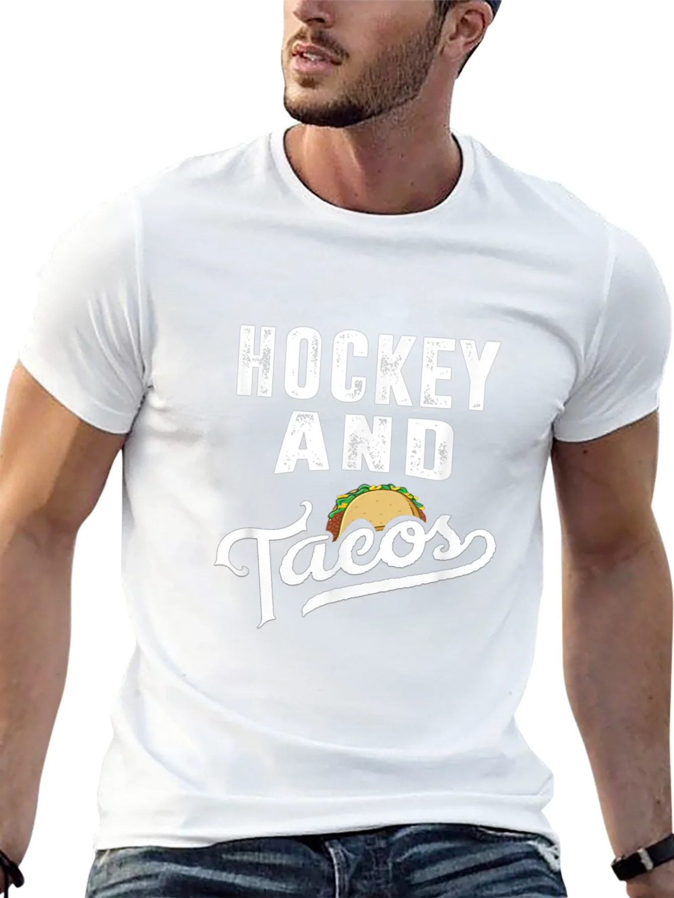 Hockey and Tacos Graphic T-Shirt