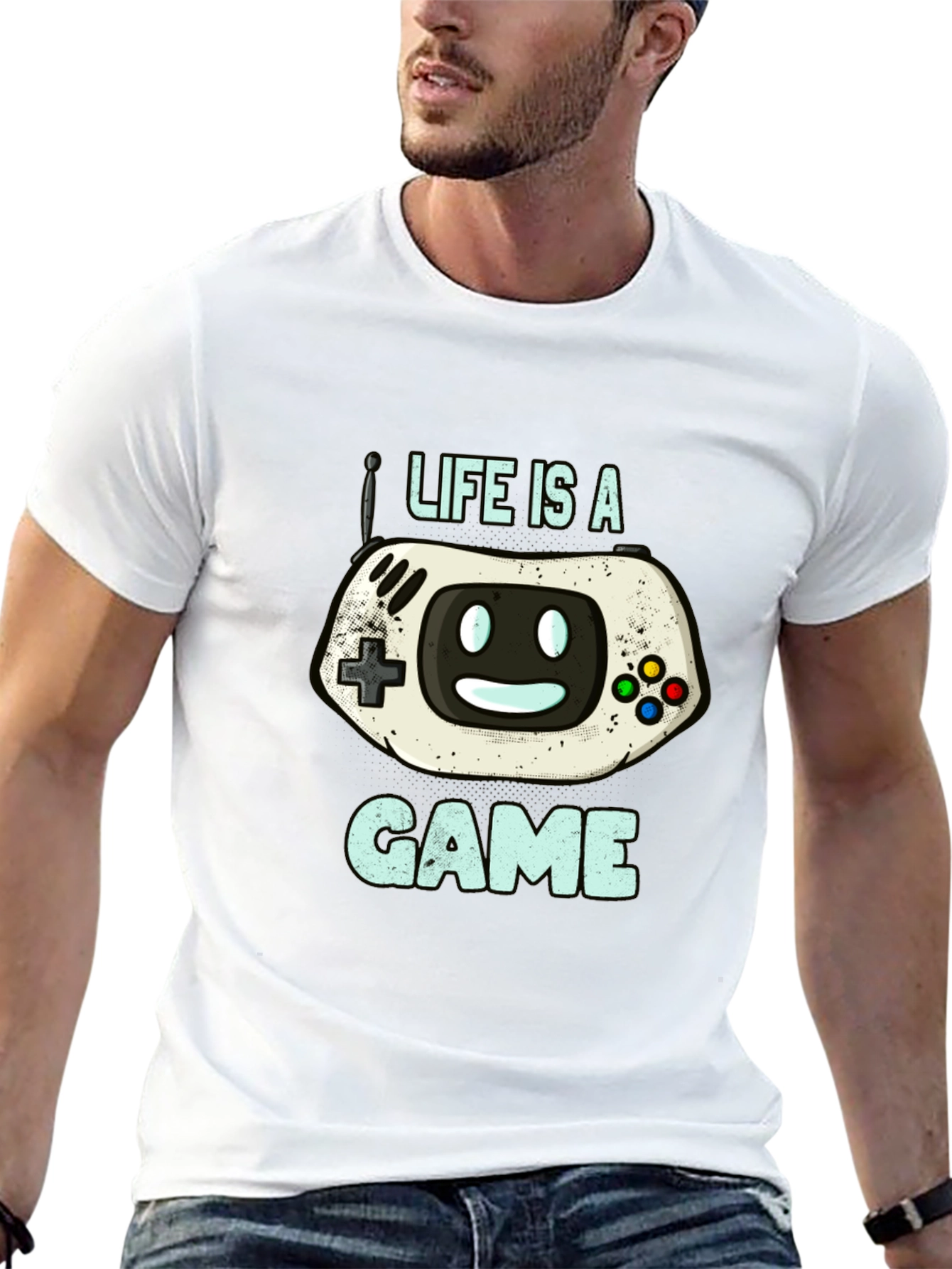 Life Is A Game Graphic T-Shirt