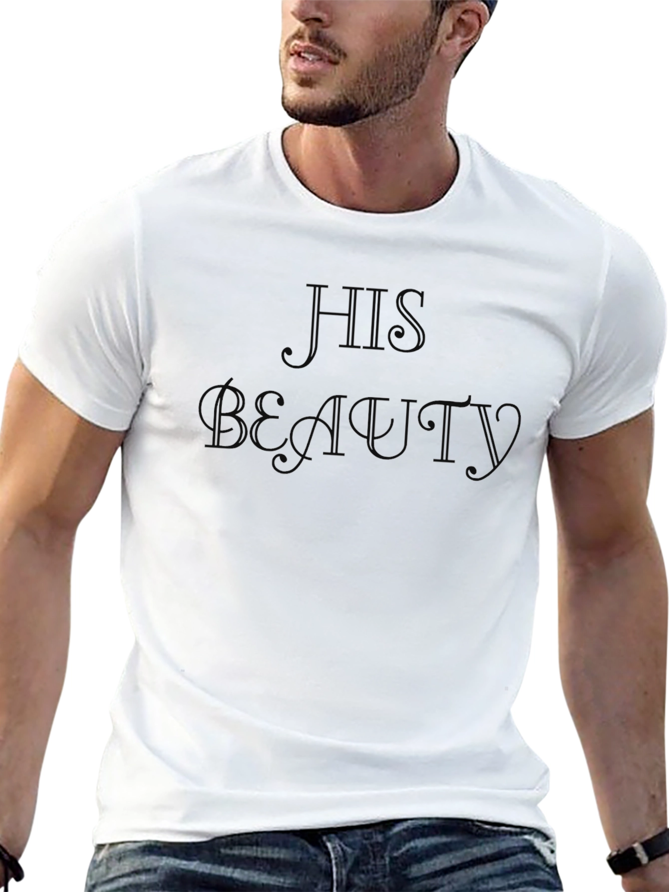 His Beauty Black Graphic Tee