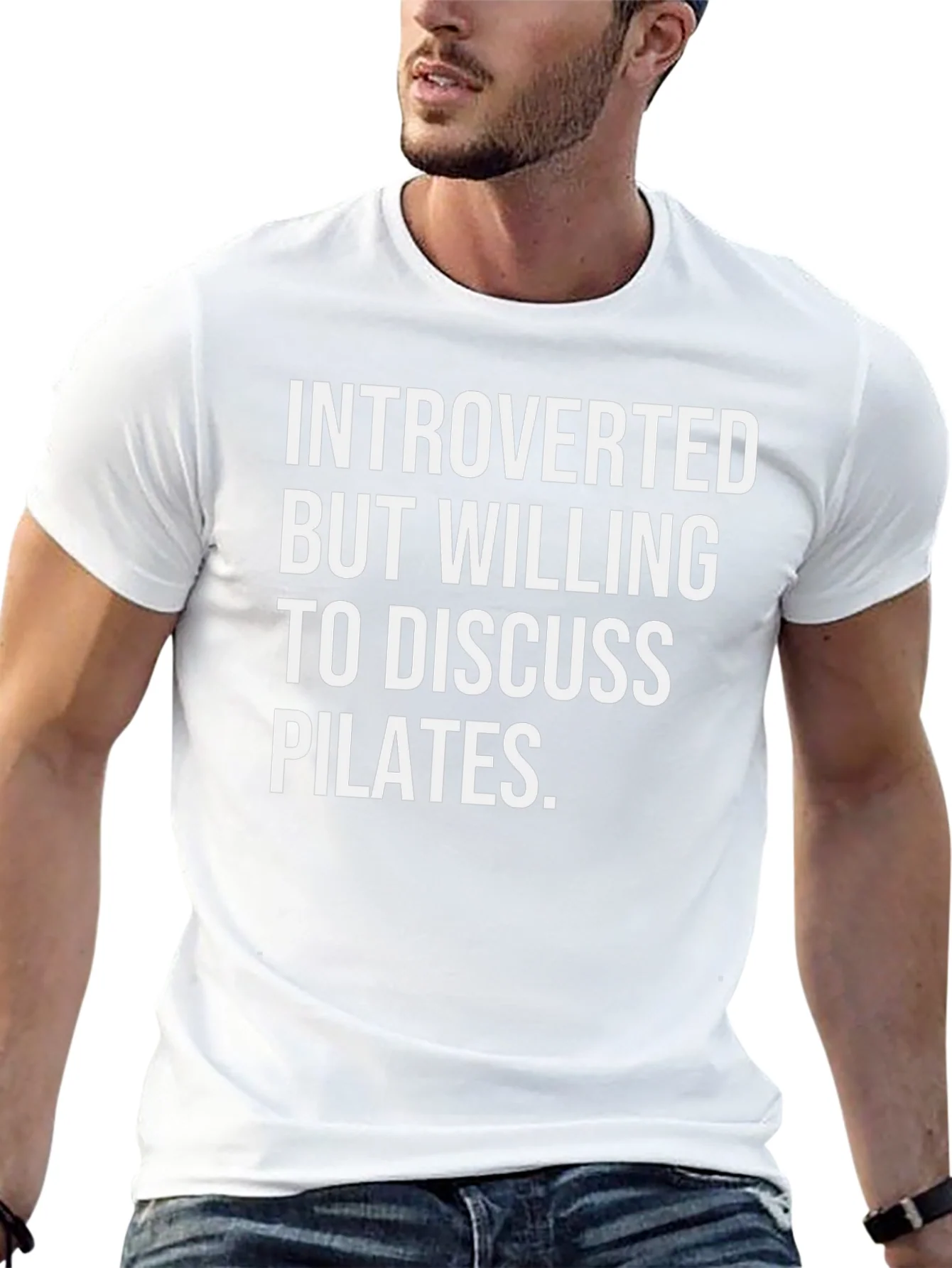 Introverted Pilates Black T-Shirt