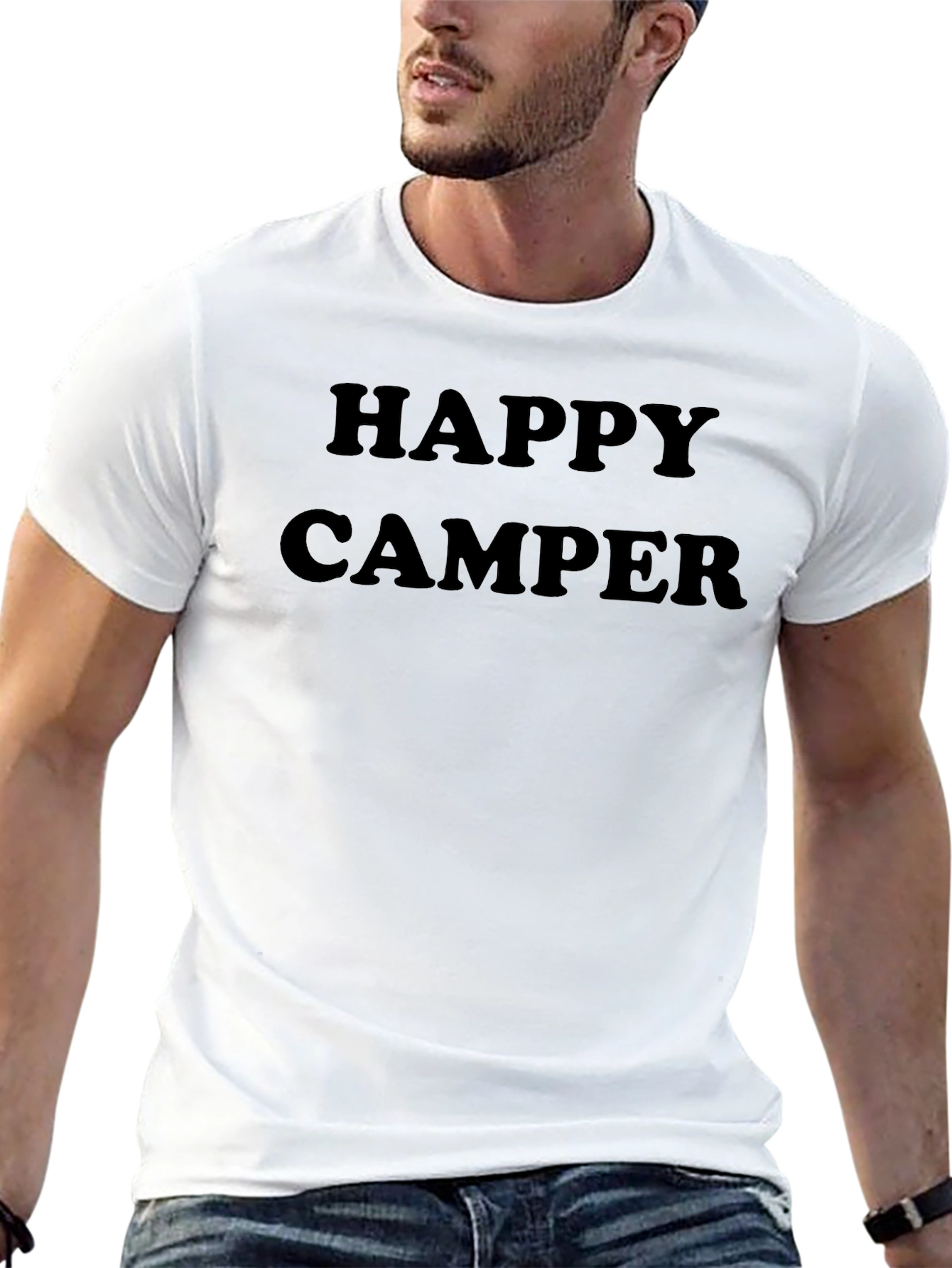 Happy Camper Graphic Tee - Camping T-Shirt