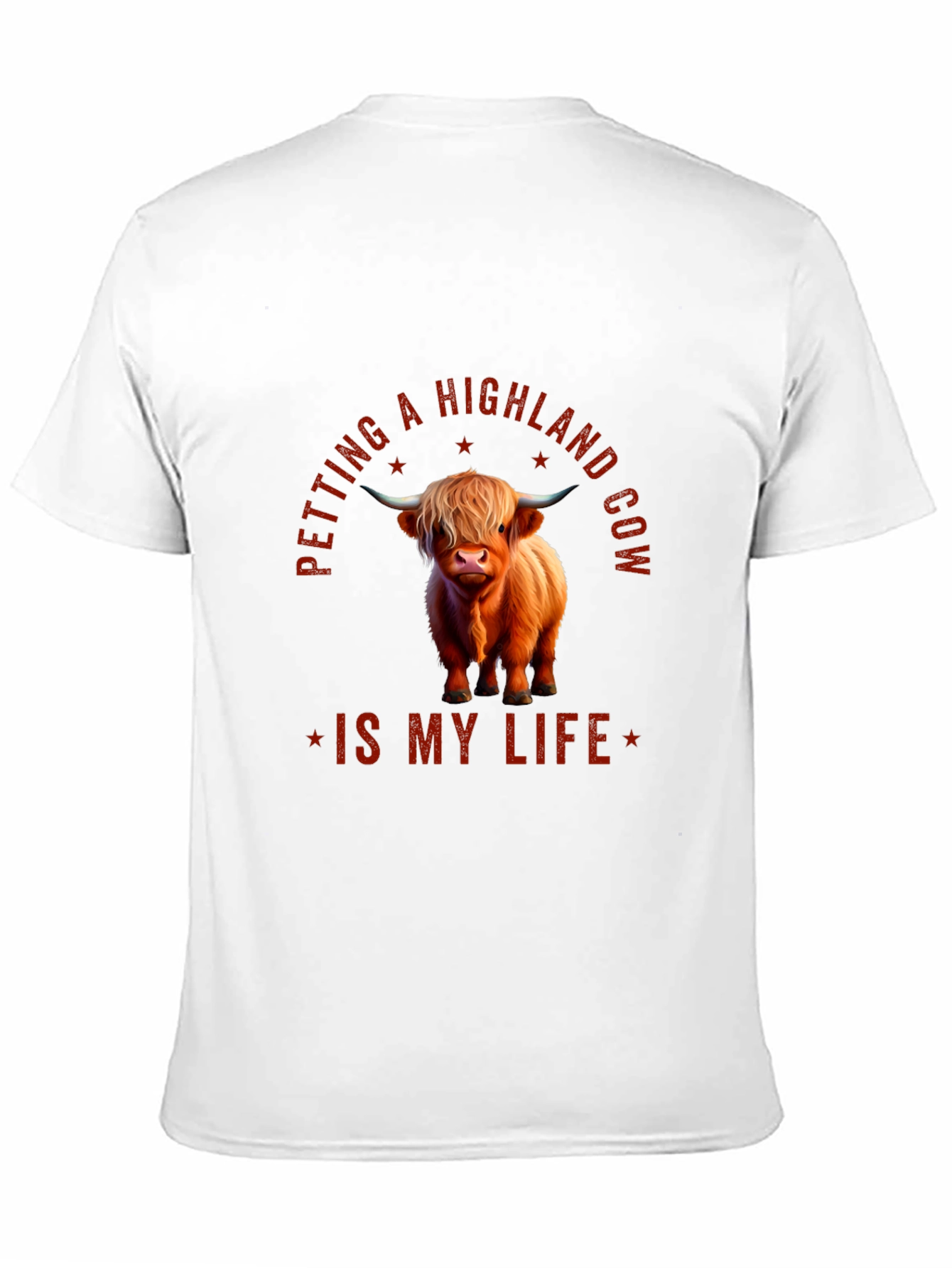 Highland Cow T-Shirt - Petting Is My Life Tee