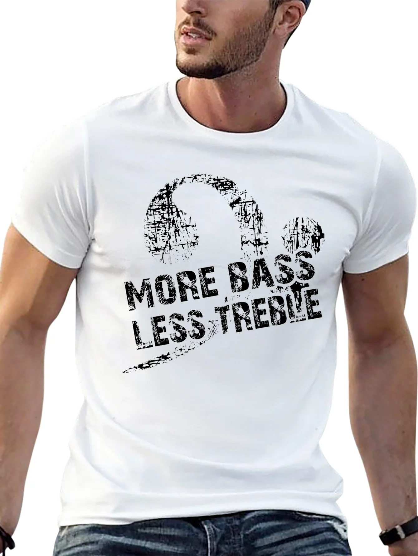 More Bass Less Treble Graphic T-Shirt