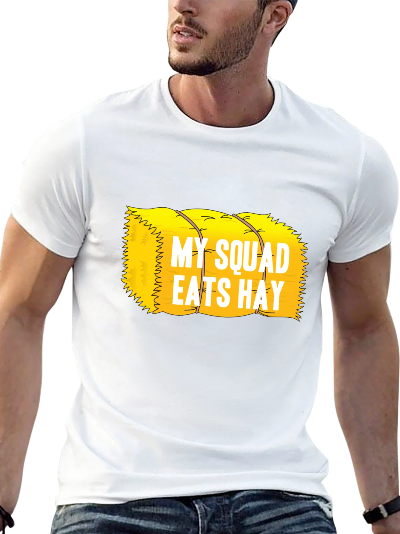 My Squad Eats Hay T-Shirt Funny Farm Tee