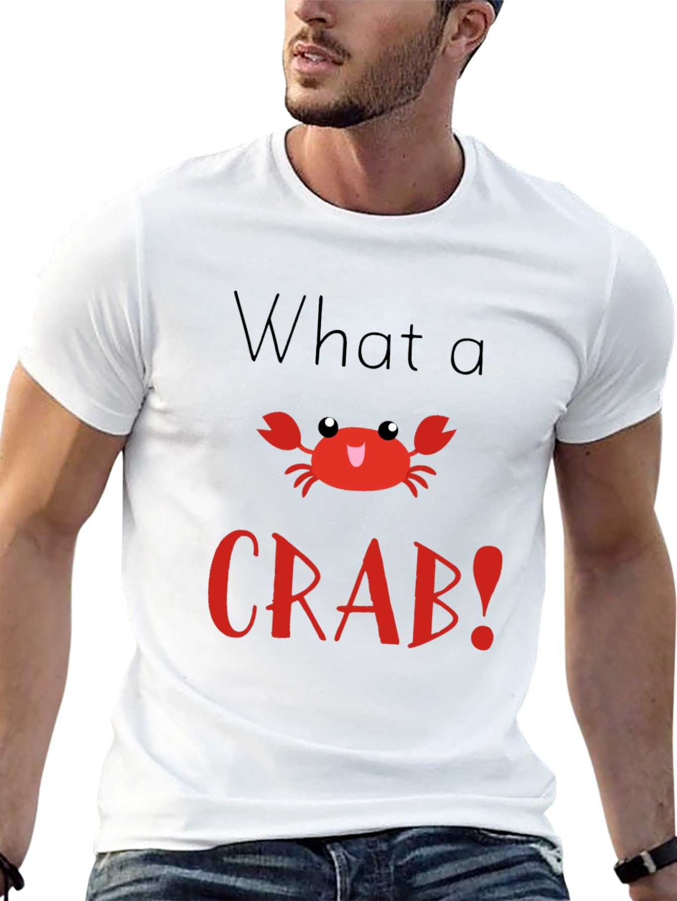What a Crab! Black Graphic T-Shirt