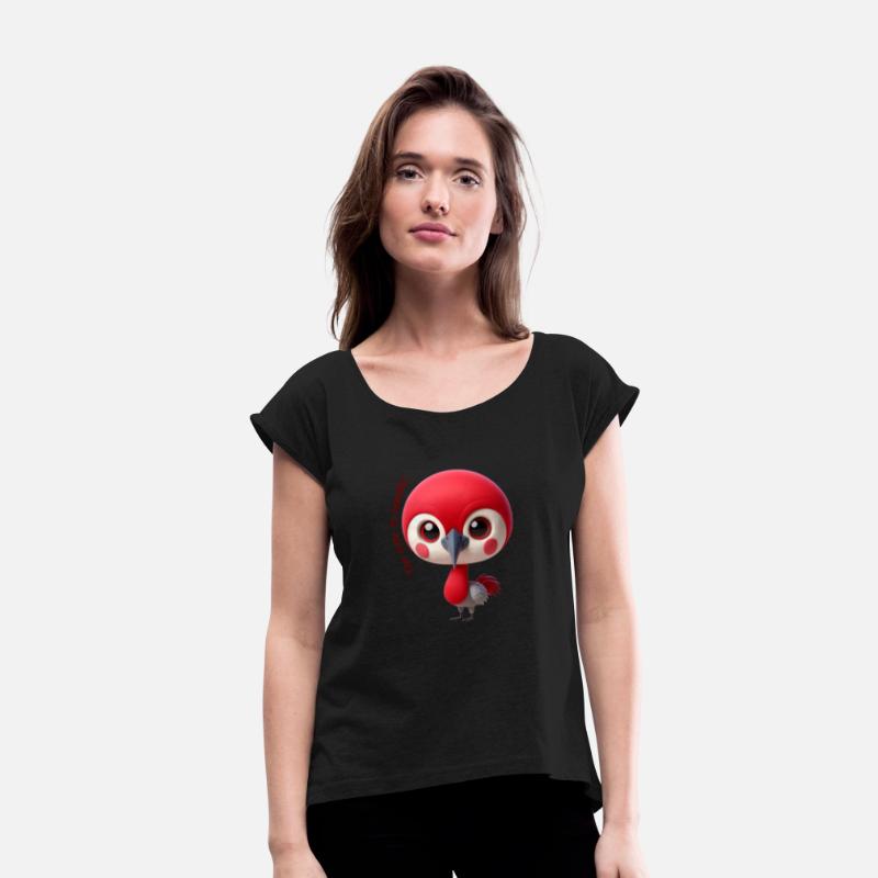 Adorable Red Bird Character