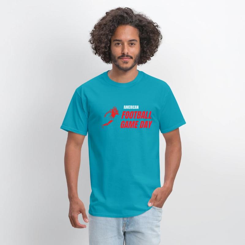 American Football Player Game Day Sport Tees