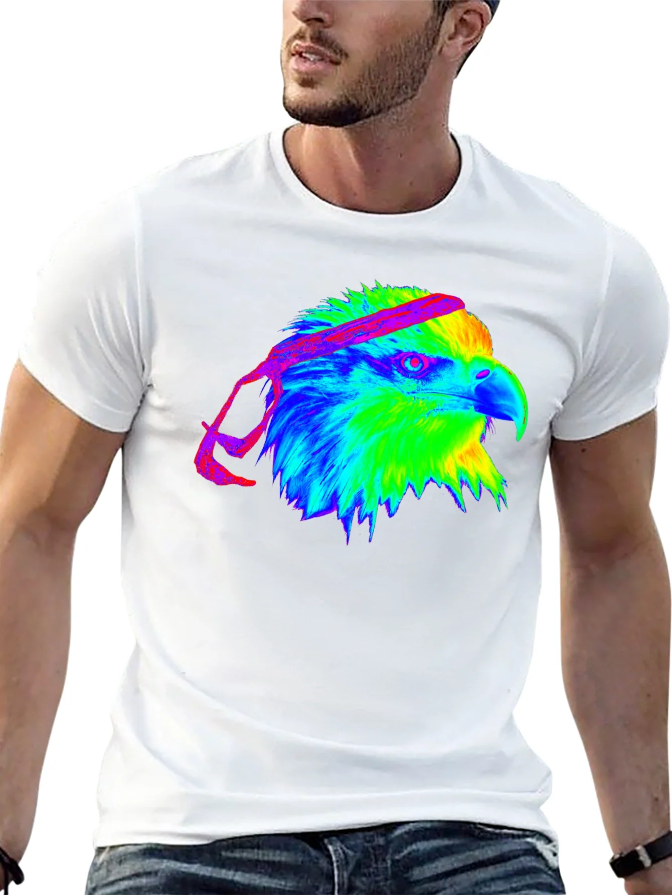 Eagle Head Graphic Tee - Black T-Shirt