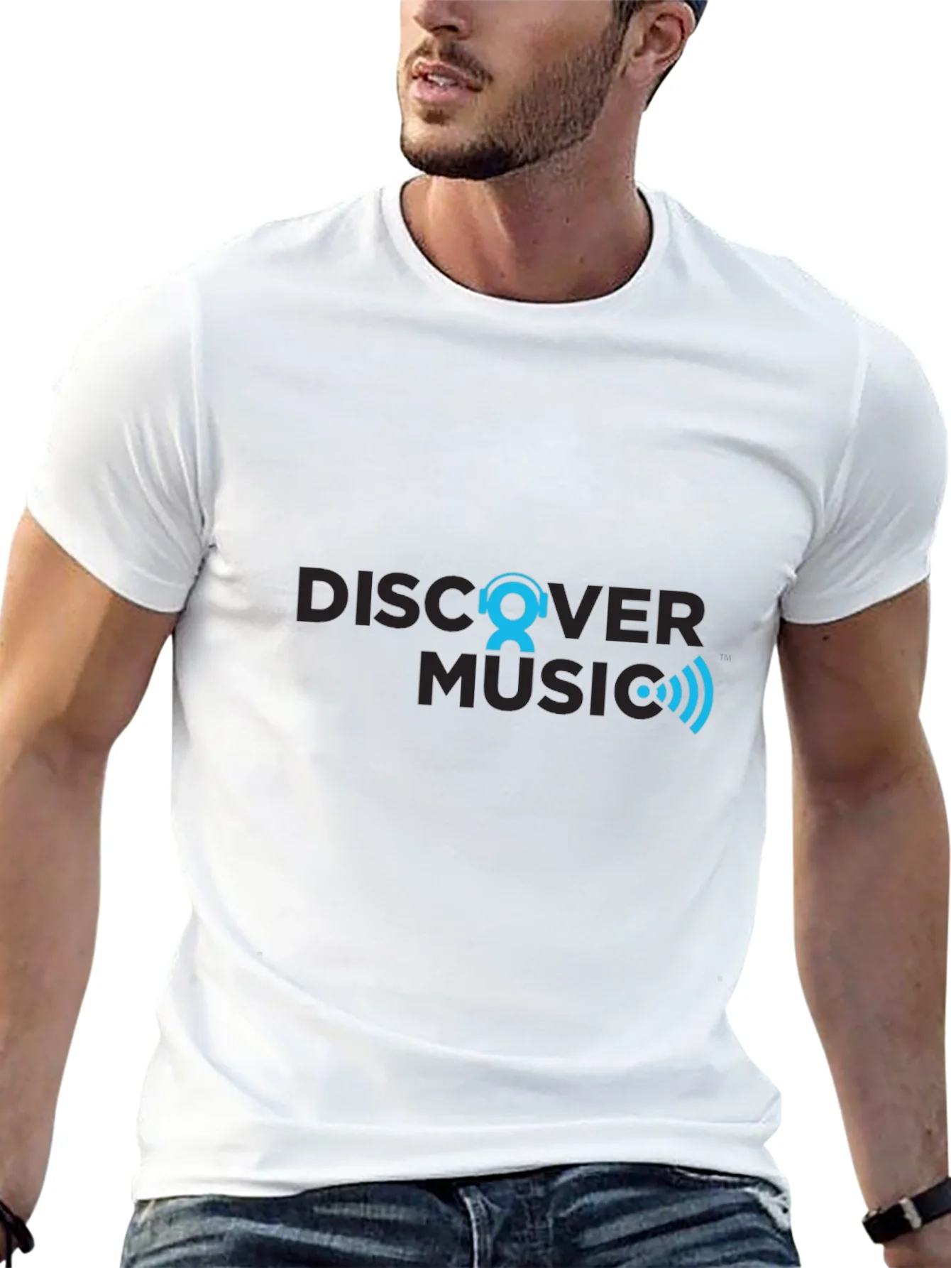Discover Music Graphic T-Shirt - Black