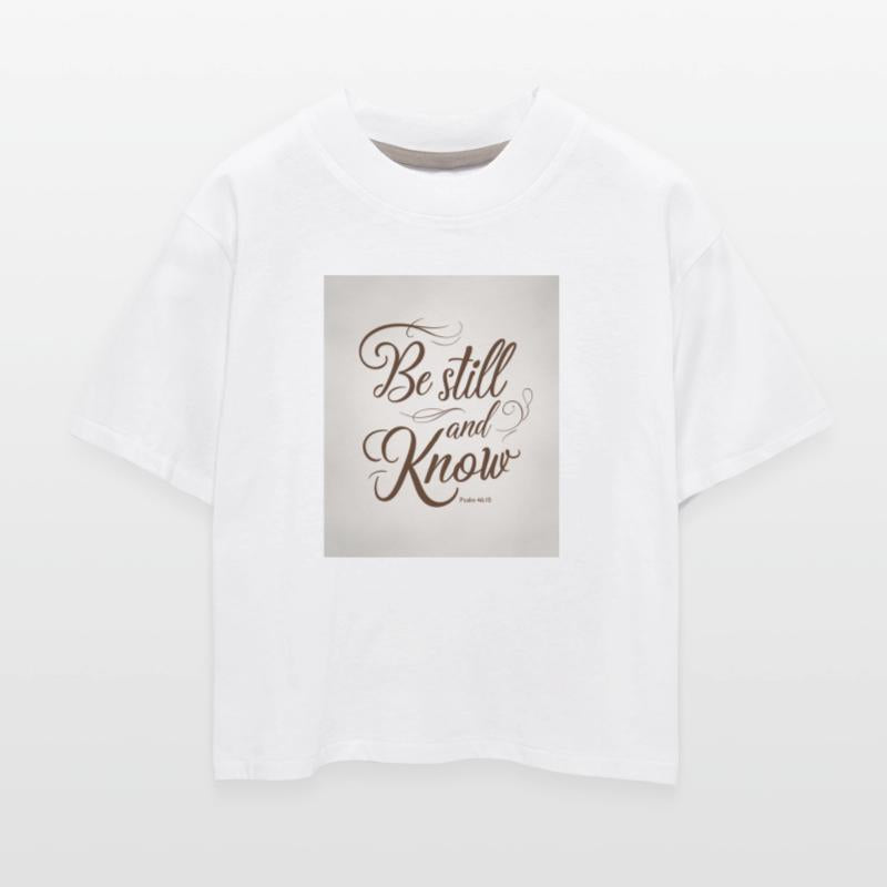 Be Still And Know Psalm 46:10 Minimal Tee