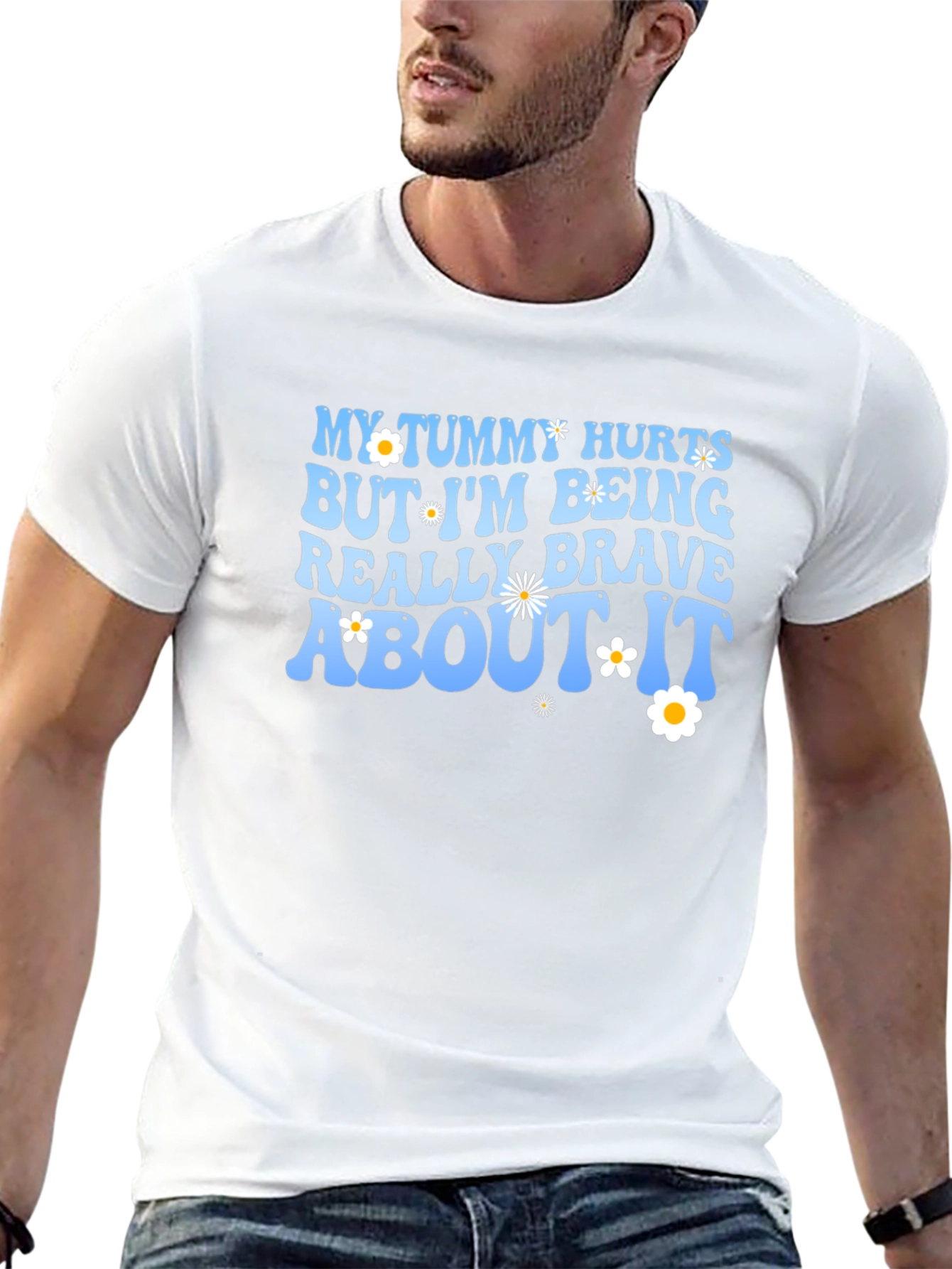 My Tummy Hurts Funny Graphic T-Shirt