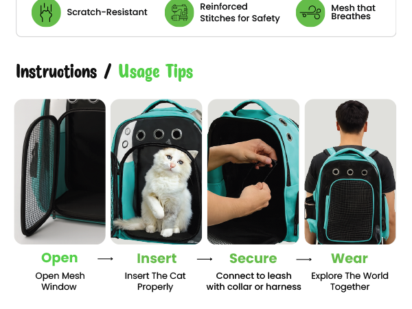 Breathable Design Pet Carrier Backpack for Hot Wea - Best Seller